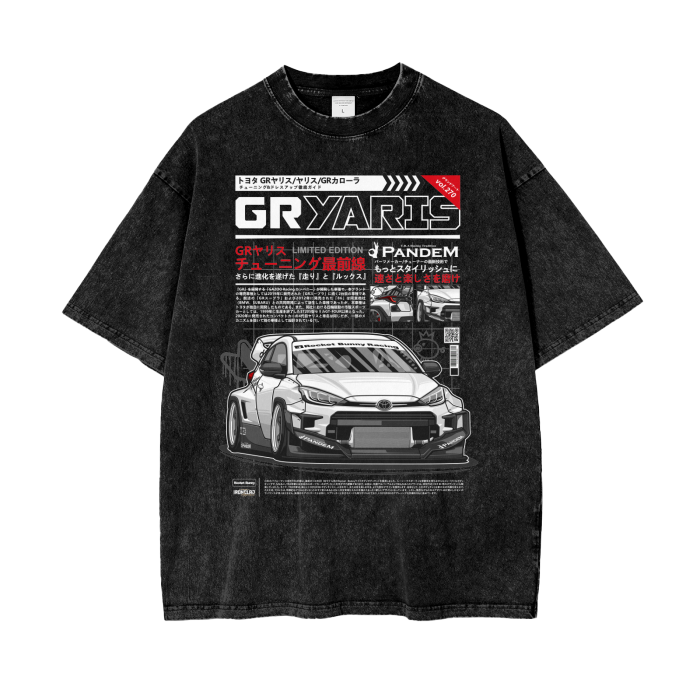 GR Yaris Rocket Bunny Inspired Oversized T-Shirt | JDM Streetwear