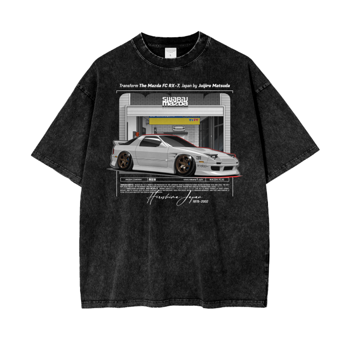 Mazda RX-7 FC3S Inspired T-Shirt - Rotary Performance Icon