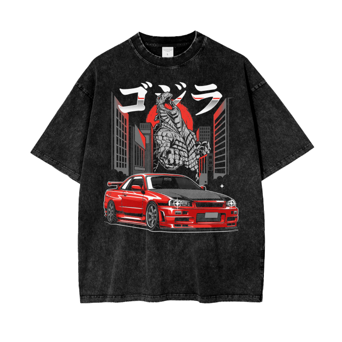 Red Nissan Skyline R34 Inspired T-Shirt - JDM Legend