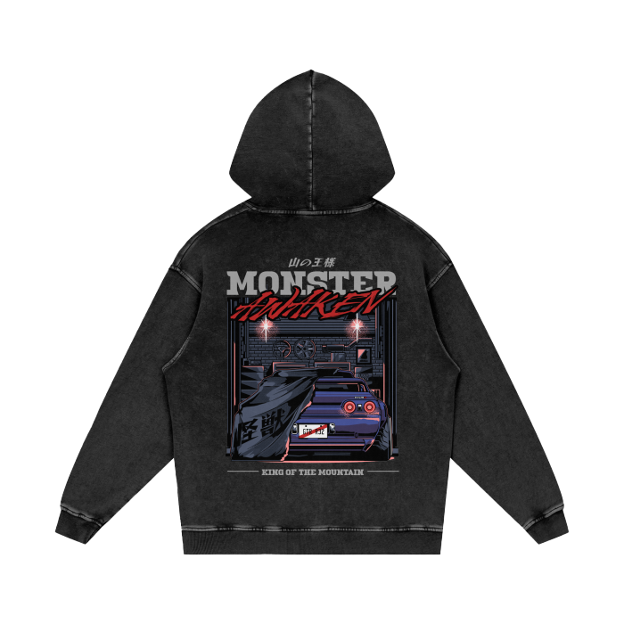 Nissan Skyline R32 Inspired Oversized Hoodie | JDM Garage Icon
