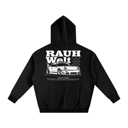 RAUH-Welt Begriff Hoodie, RWB Oversized Hoodie, Porsche Streetwear Jumper, JDM Car Enthusiast Gift, Widebody Porsche Hoodie, Car Guy Sweatshirt