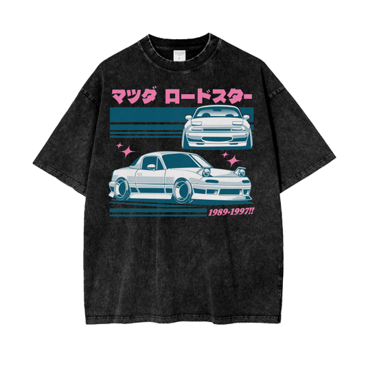 Miata MX-5 Inspired Oversized T-Shirt | JDM Roadster Tribute