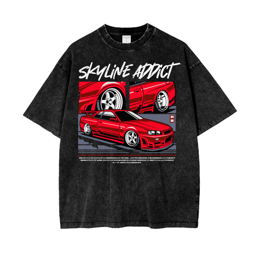 Skyline Addict R34 (Red) T-Shirt