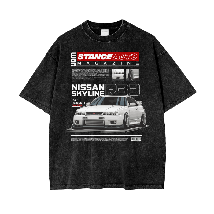 R33 Inspired Oversized T-Shirt | JDM Apparel